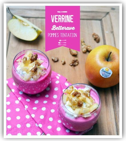 verrine betterave pommes
