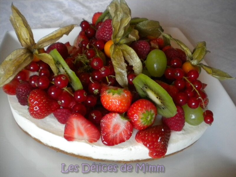 Cheesecake en cœur aux fruits frais 4