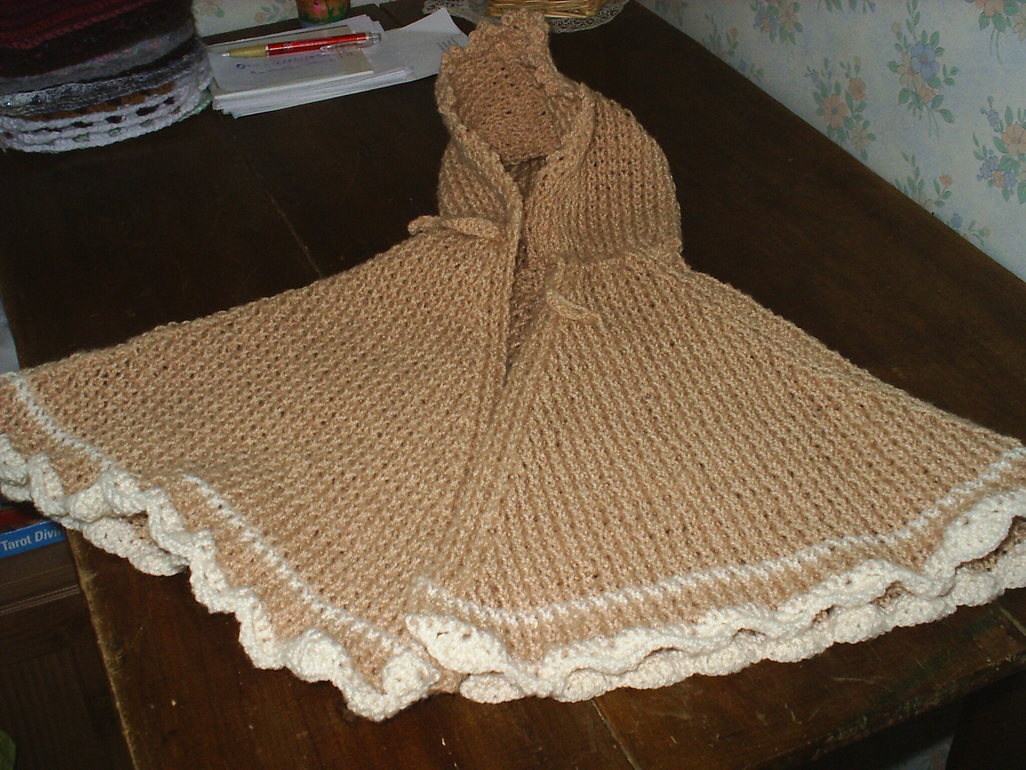 PONCHO DE BEBE - TRICOT ET CROCHET CHEZ SYLVIE