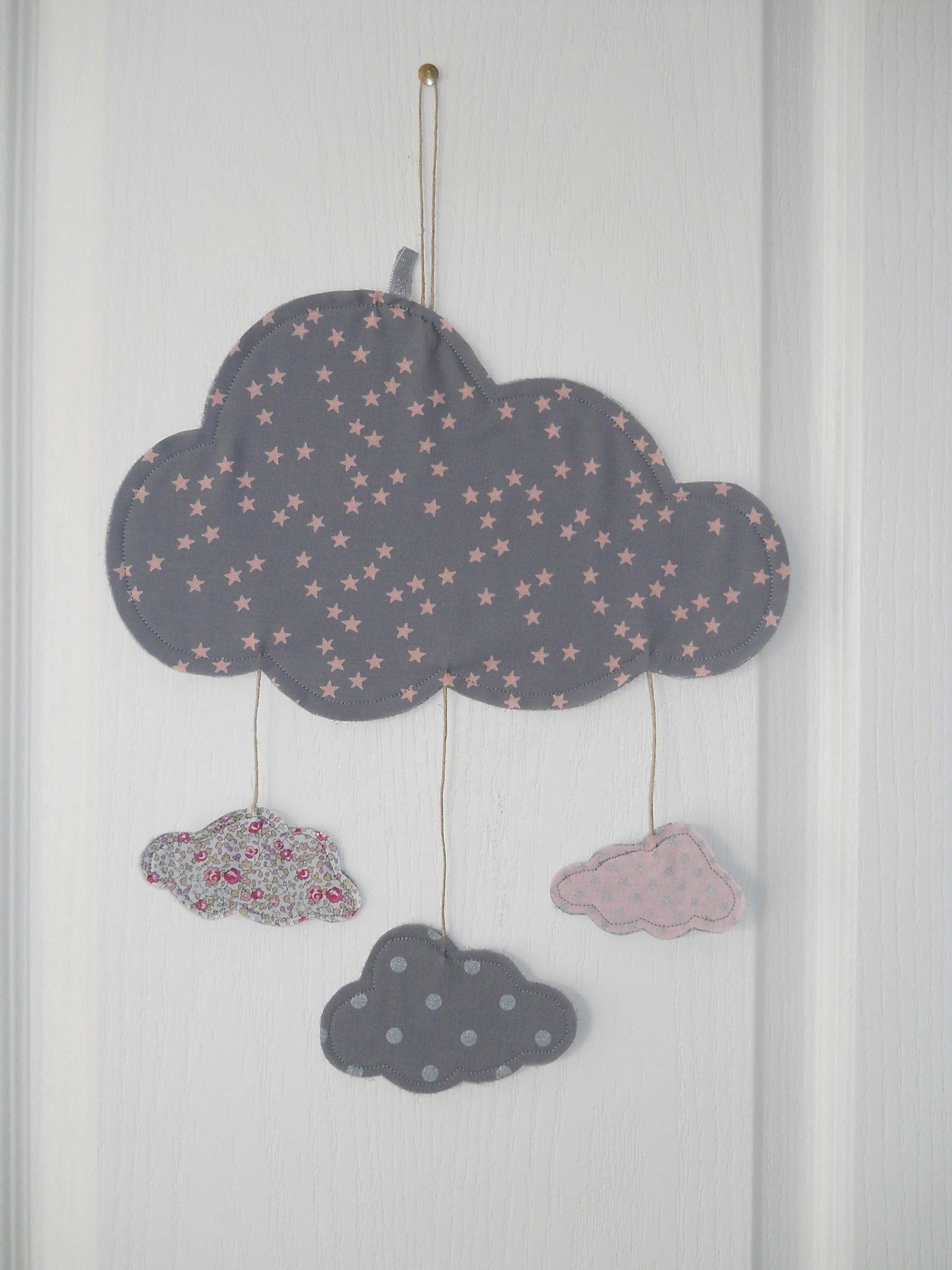 Duo guirlande prénom et mobile nuage! bébé coton boutique en ligne
