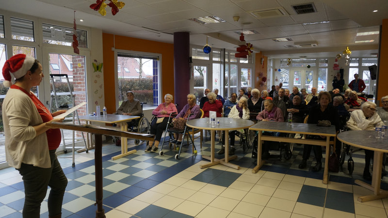 2023 12 09 visite à l EHPAD VIEUX BERQUIN Informations Chorale Vivre