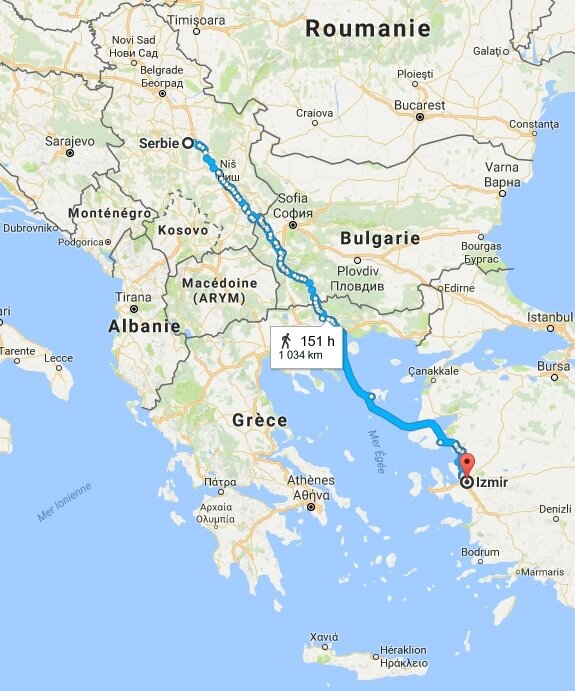 Serbie - Smyrne (Izmir)