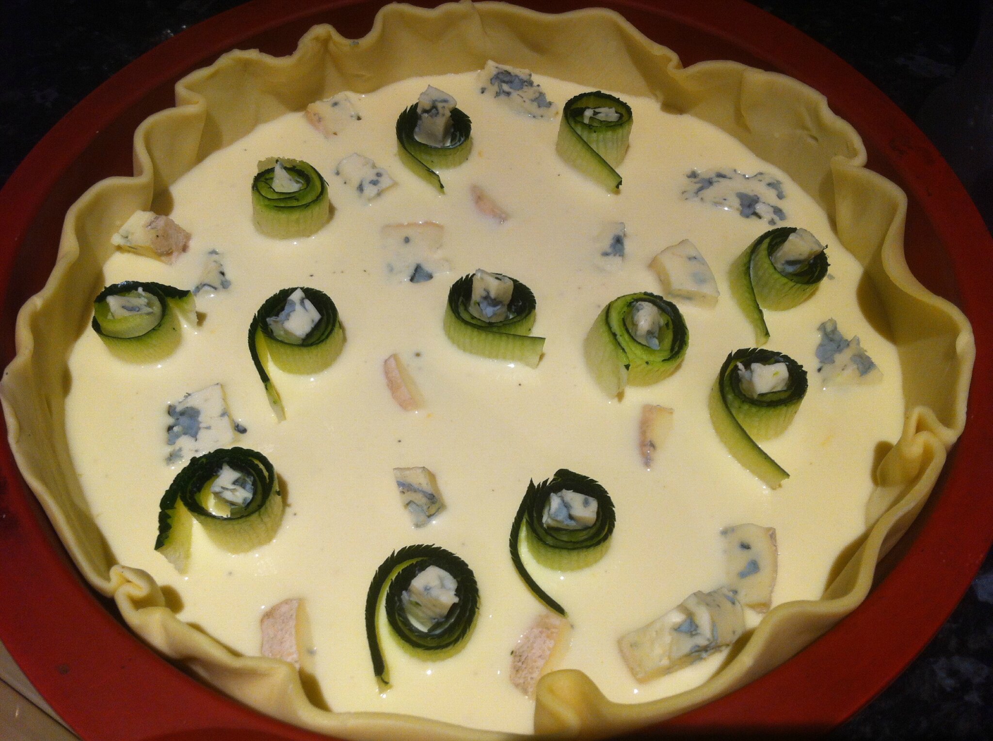 Tarte Courgettes Fourme D Ambert O Peche Gourmand