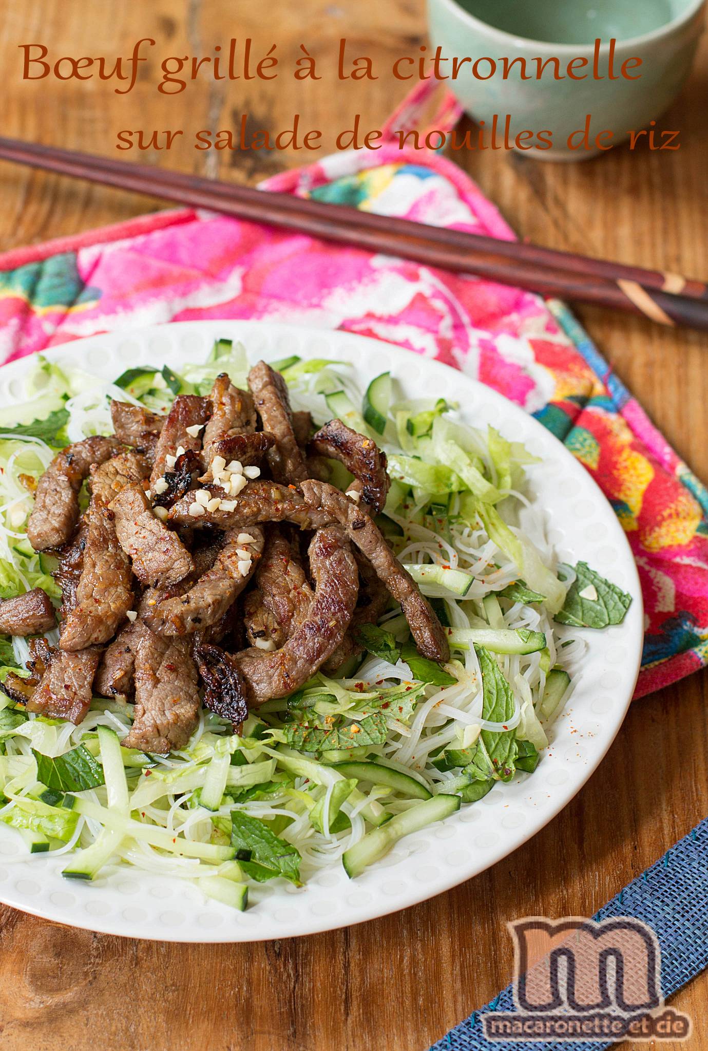 Recette salade de boeuf aux nouilles de riz - Marie Claire