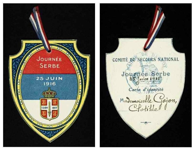 Médaille journée Serbe