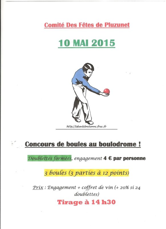 Concours de boules du 10 mai 2015