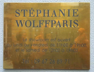 STEPHANIE WOLFF PARIS - SHOW-ROOM PARISIEN