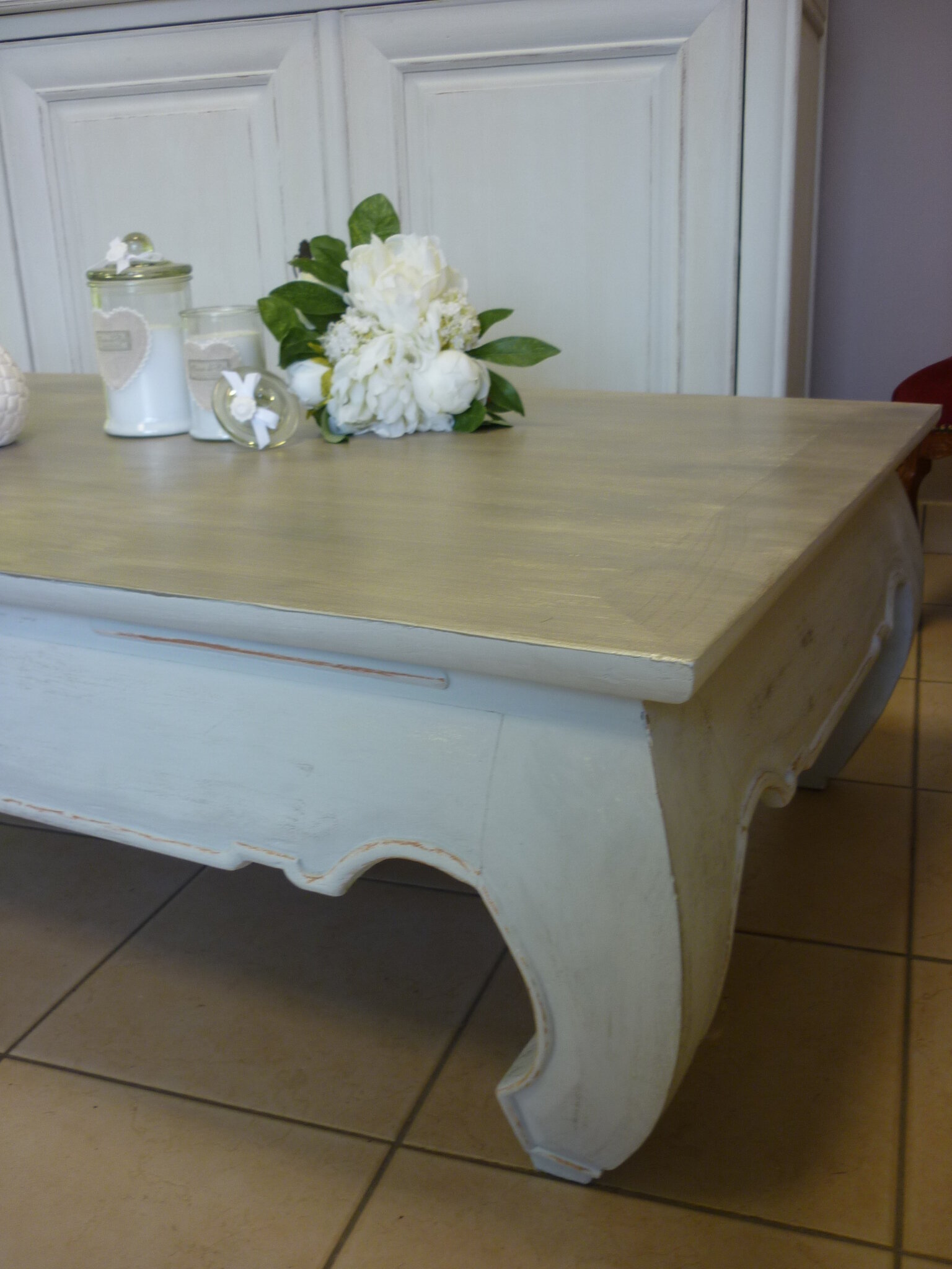 Relooking table basse style coloniale decap eco 48: décapage et ...