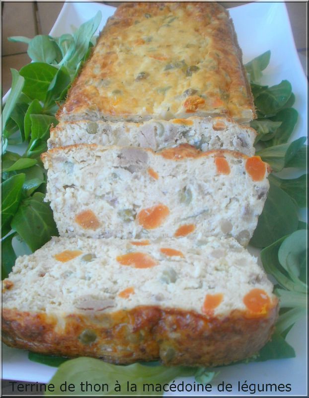 Terrine de thon à la macédoine de légumes Ola