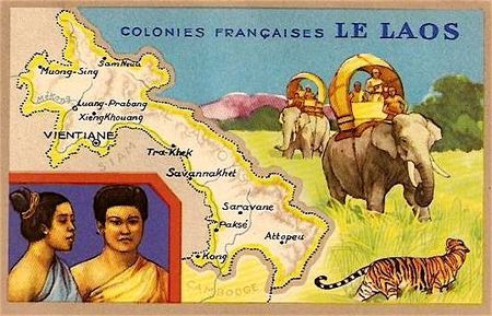 Laos cpa colonie française