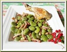 fèves et petits lardons à la crème fèves et petits lardons à la crème
