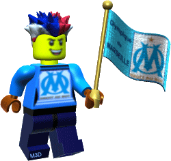 OM Olympique Marseille gif 3d lego supporter