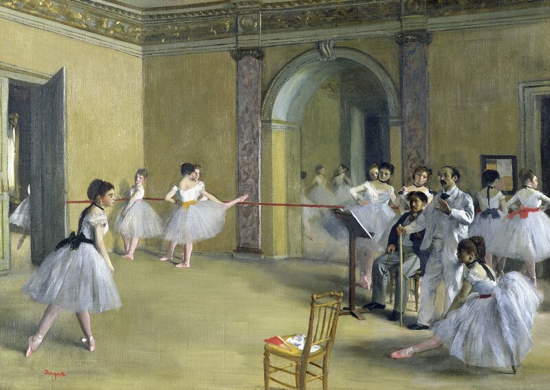 The Dance Foyer of the Opera at rue Le Peletier