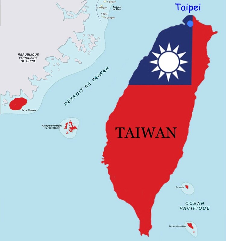Carte Taïwan CM 1978 1981 Taipei
