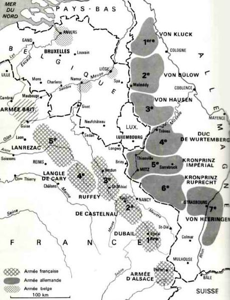 Positions armées 1914