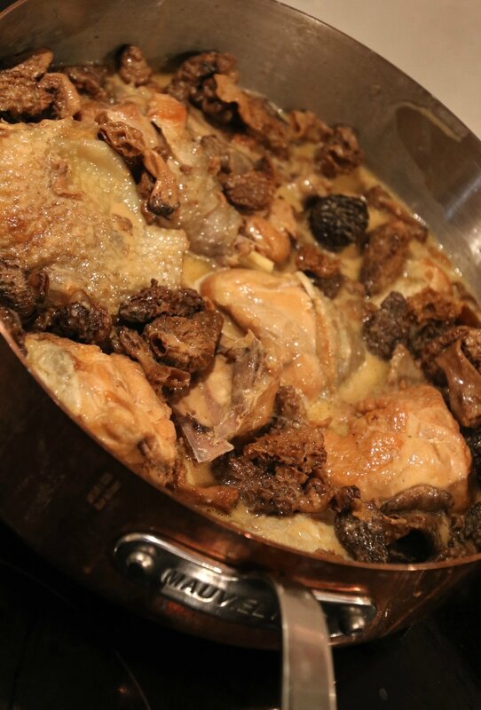 poularde au vin jaune morilles 1