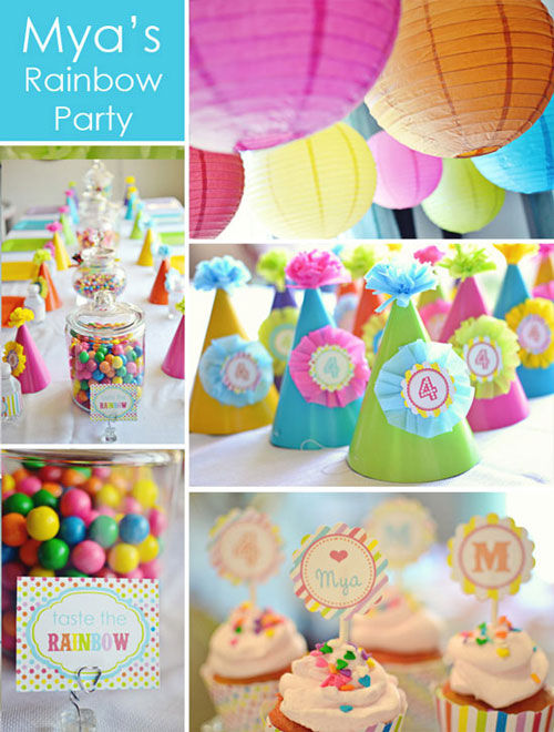 rainbow_printable_birthday_party_mya_party_collage