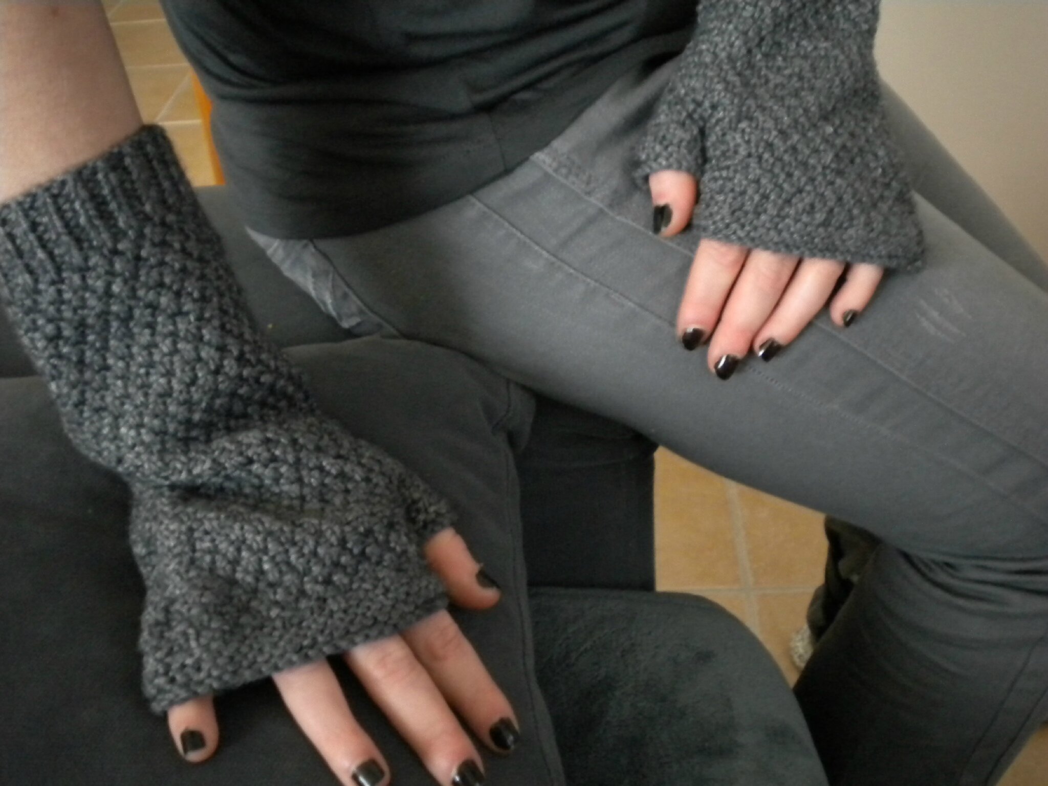 comment tricoter gants sans doigts