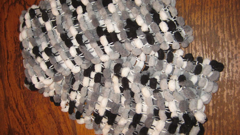 comment tricoter echarpe laine pompon