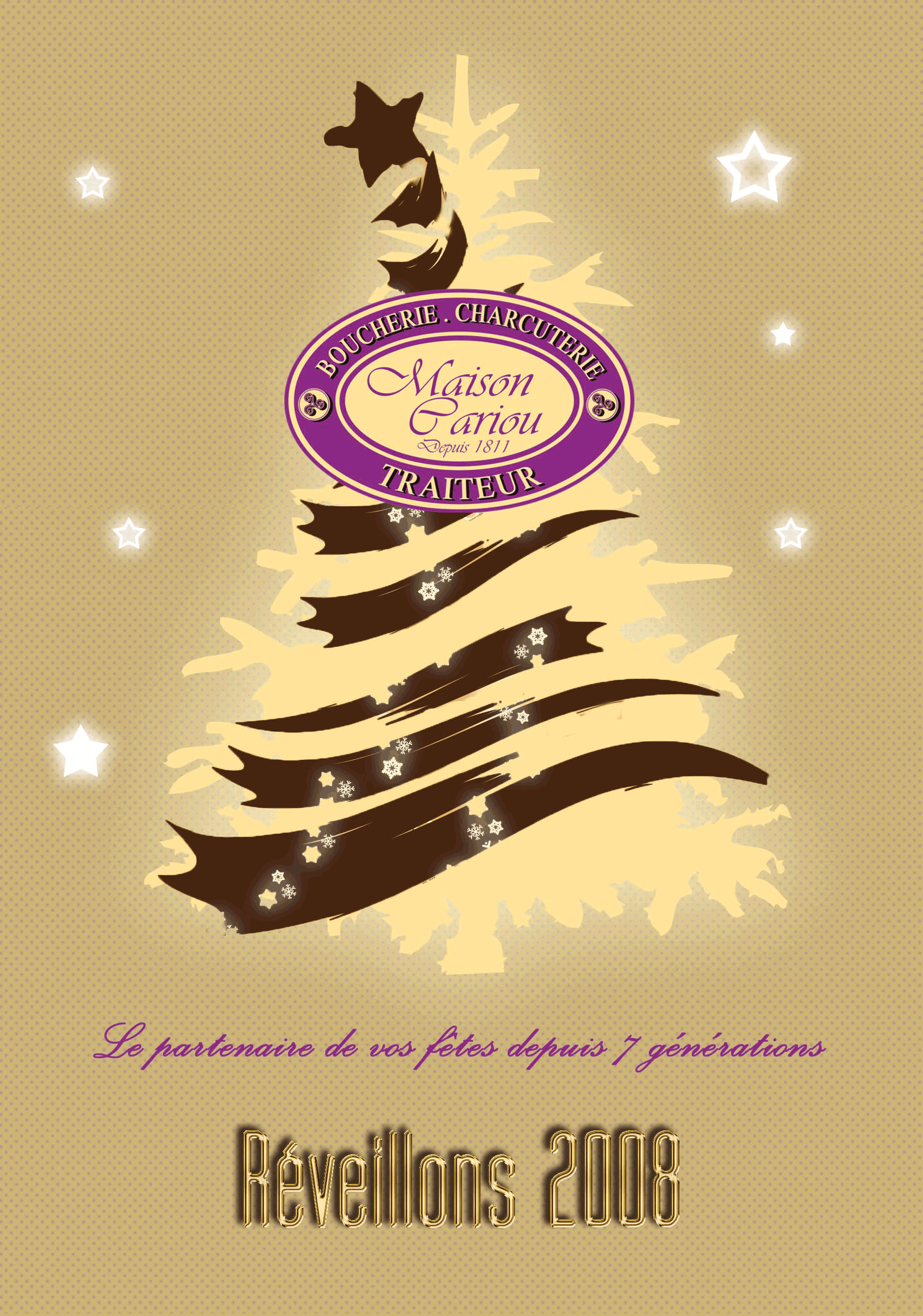 Cartes traiteur de Noel - La tête dans les étoiles Cartes traiteur de Noel - La tête dans les étoiles