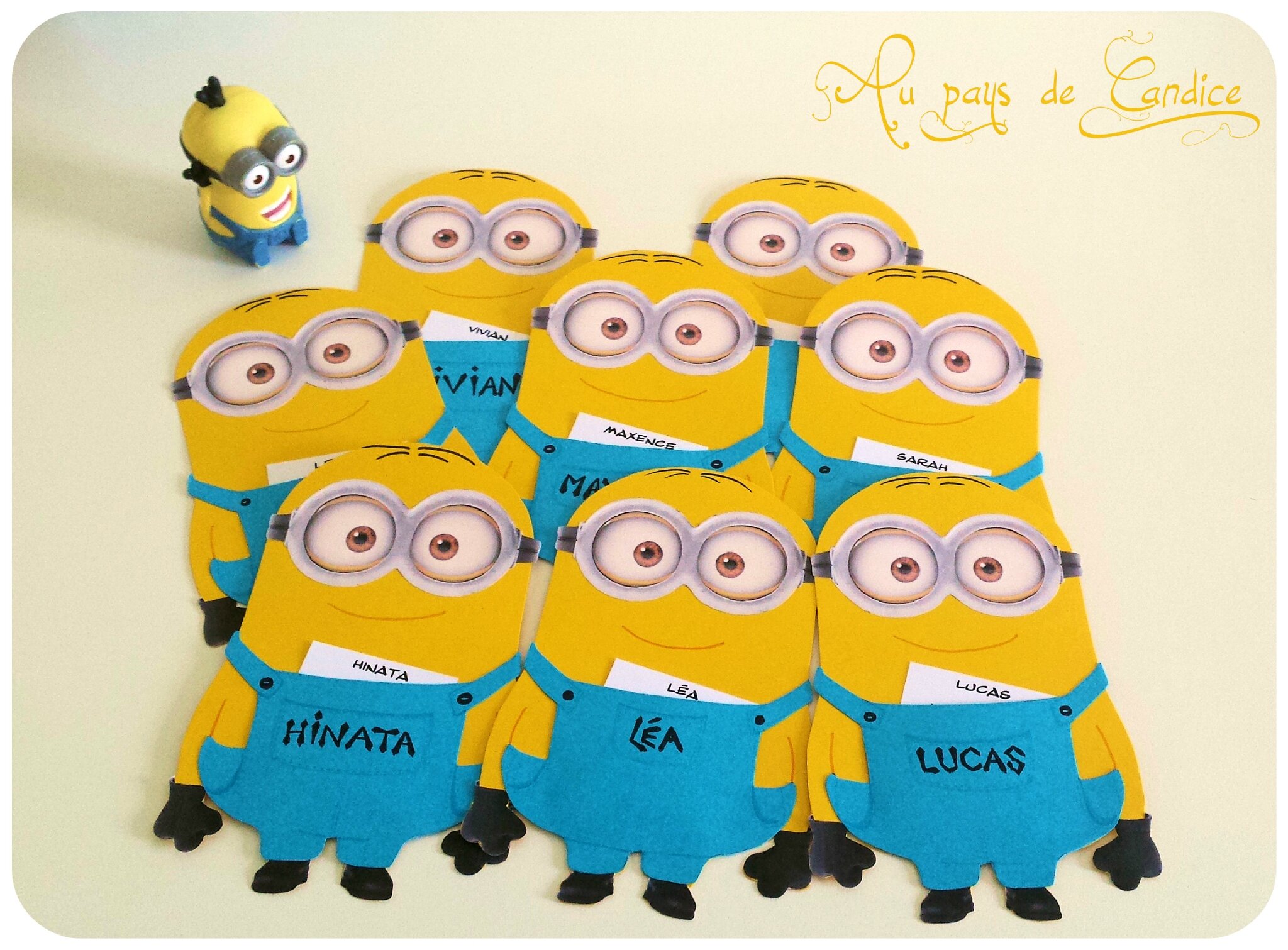 Invitations Pour Un Anniversaire Minion Au Pays De Candice