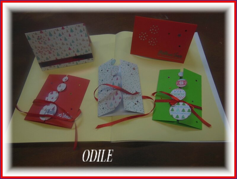 CARTES DE NOEL ODILE 2016