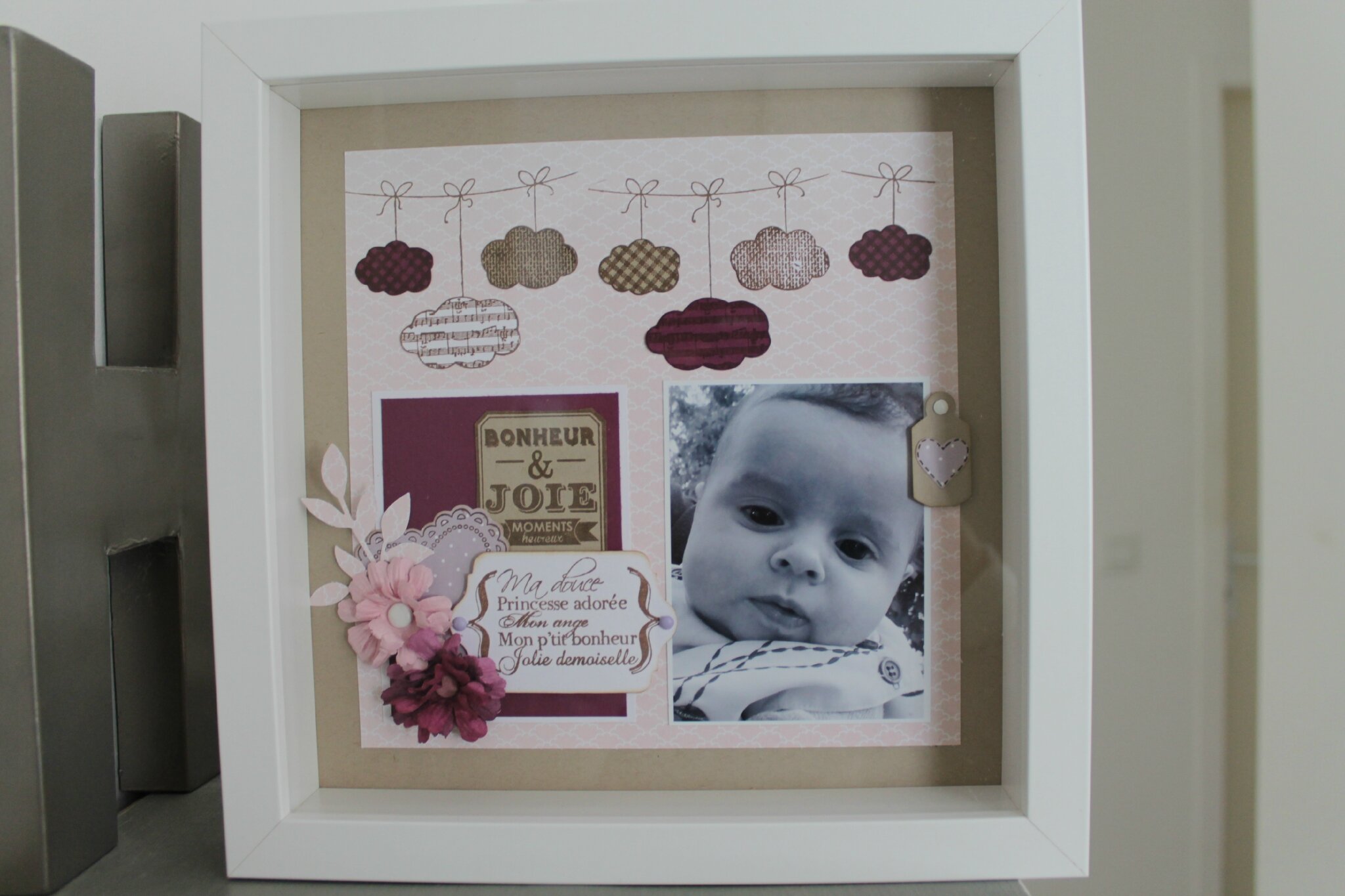 Scrapbooking cadre photo bebe