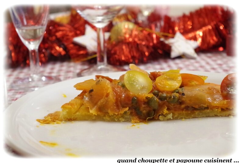 tarte de tomate aux gravlax vinaigrette aux câpres-6931