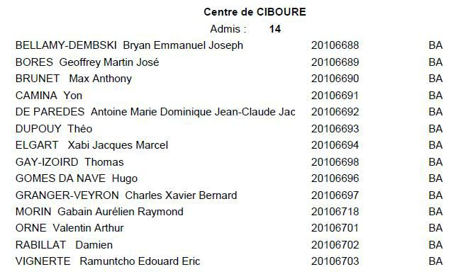 RESULTATS OFFICIELS BEP EMM et CAP Matelot Le blog du Lycée Maritime