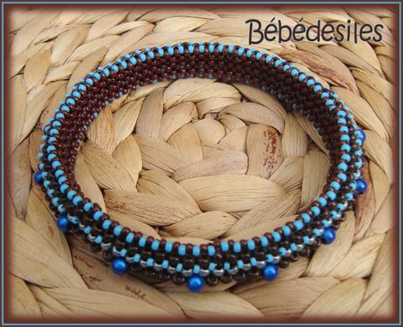 bracelet stargazer bangles Heather collin_turquoise chocolat2
