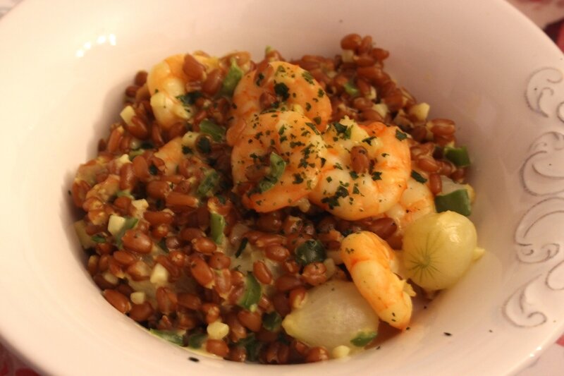 curry crevettes petit épeautre