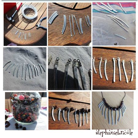 Faire un collier en aluminium martelé , TUTO bijoux