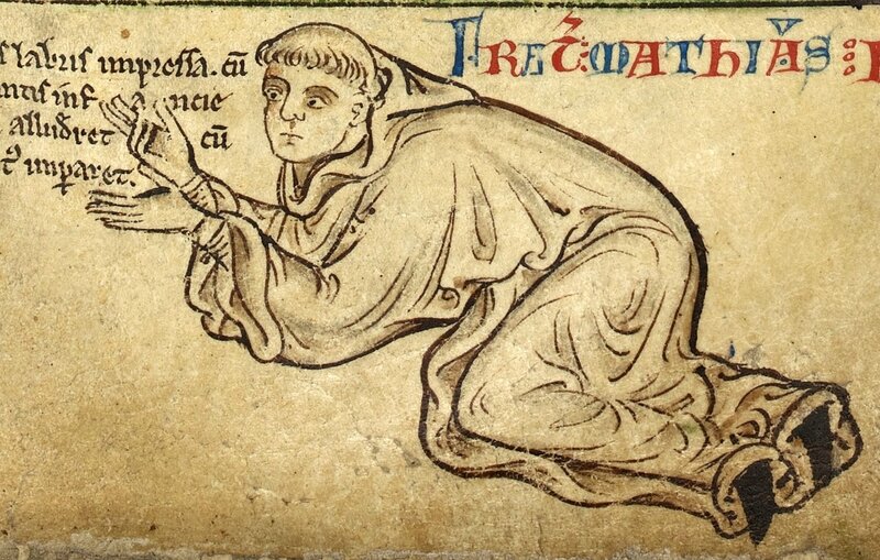 Robert de Abrissel Illustration from London, British Library, MS Royal 14