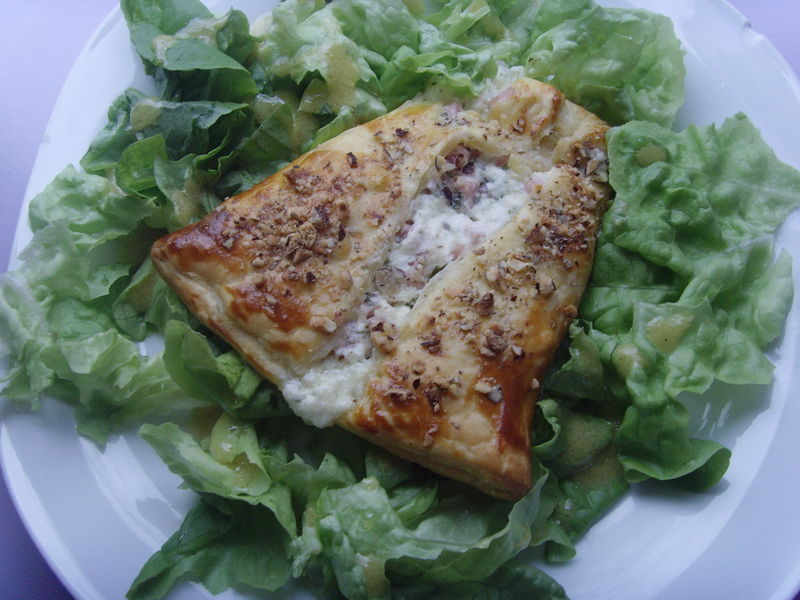 feuilletés au jambon, fromage et noisette Les délices de la miss