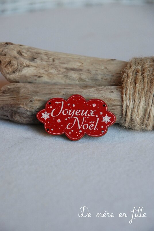 panneau dentelle Joyeux Noël rouge