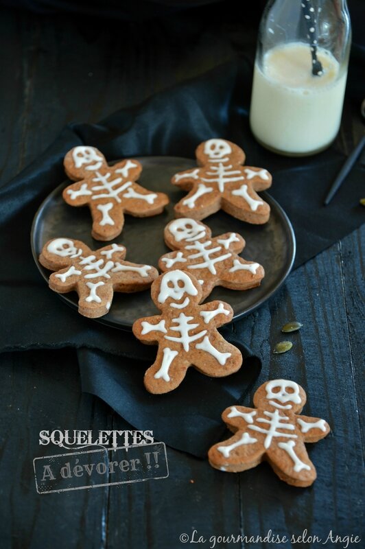 biscuits squelettes vegan halloween