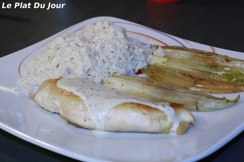 Blancs de poulet à la crème de moutarde - Recette par Plat et recette