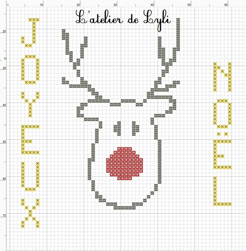 Grille gratuite : joyeux noël - L'atelier de Lyli