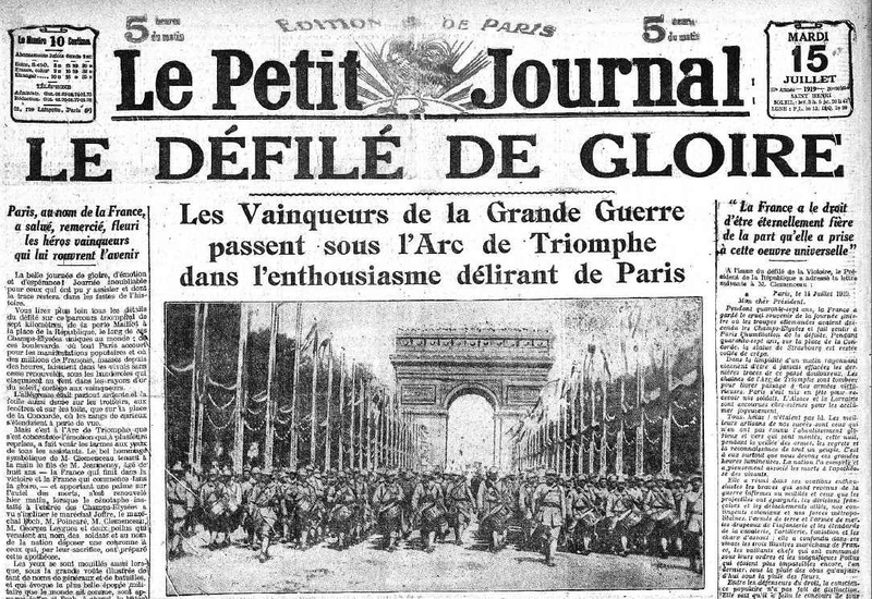 Le Petit journal 15 07 1919