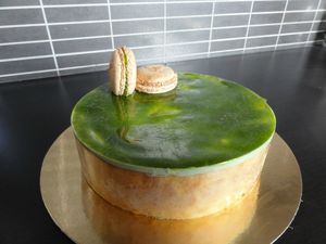 L'entremet est prêt à être dégusté... entremet terminé