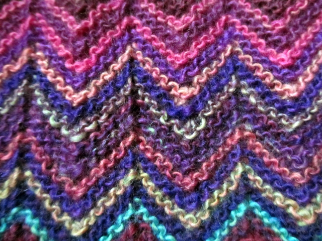 tricoter zig zag