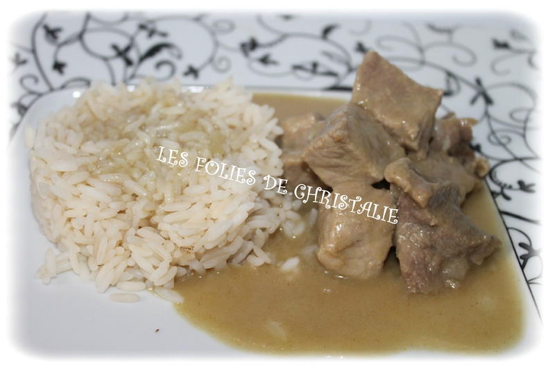 Sauté de porc au curry vert 4