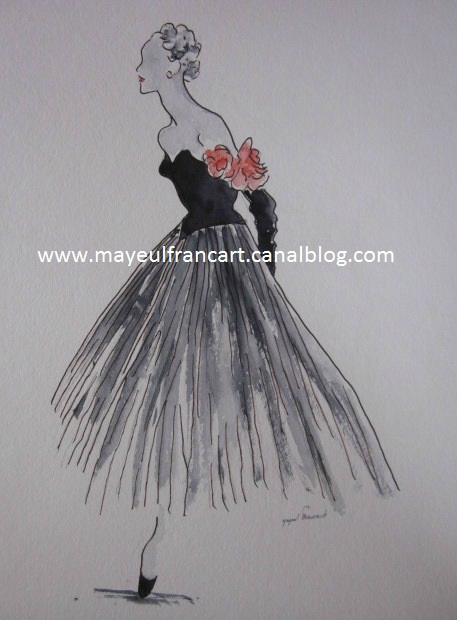 La robe aux roses