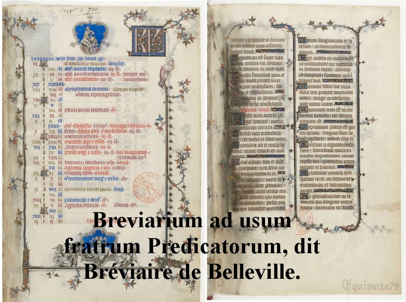 Breviarium ad usum fratrum Predicatorum, dit Bréviaire de Belleville