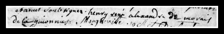 signature Alexandre Morais de Cerizay