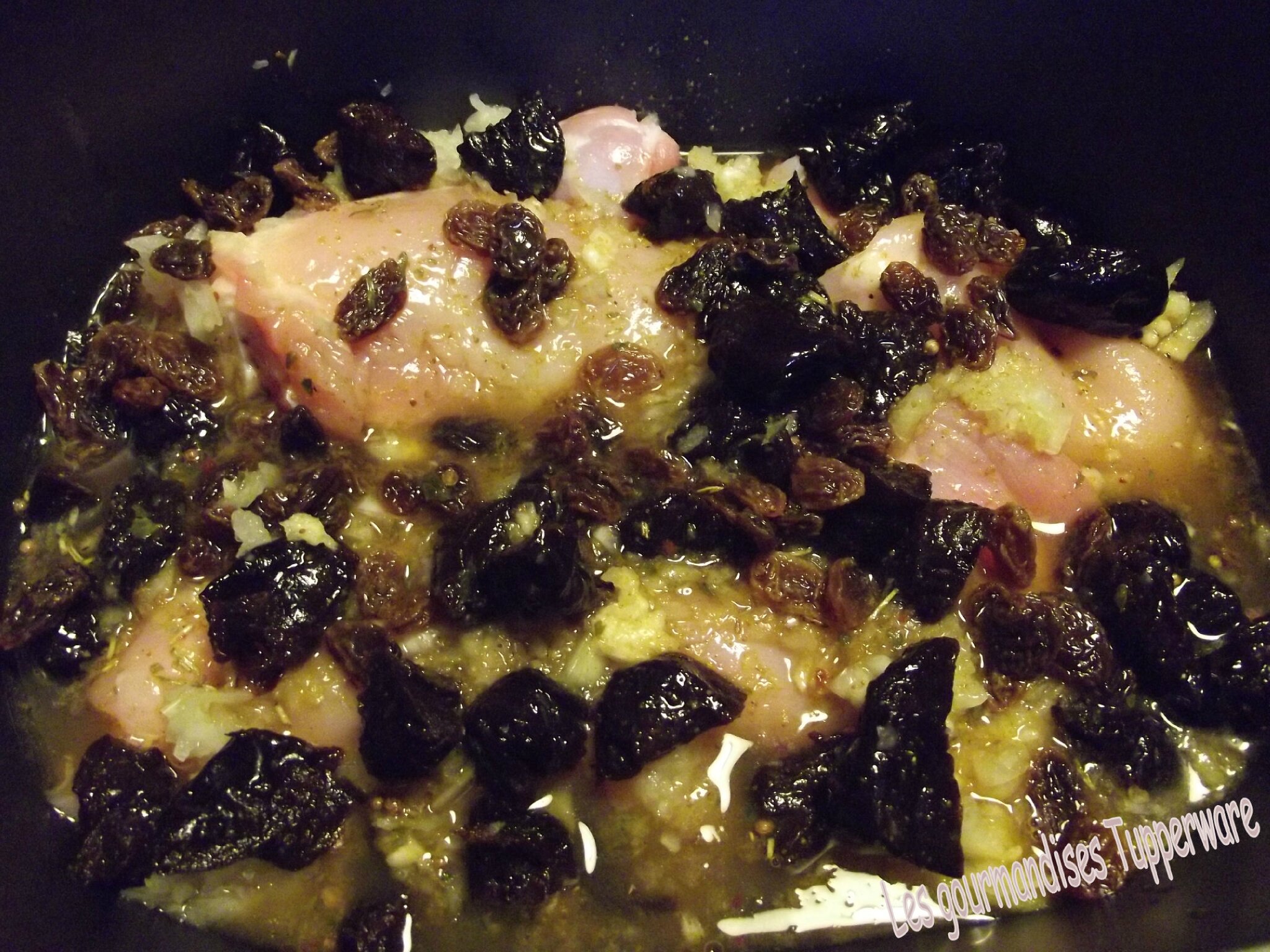 Tajine au poulet et aux pruneaux Les gourmandises Tupperware