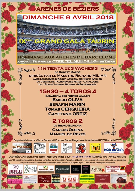 grande affiche avec roses gala 2018