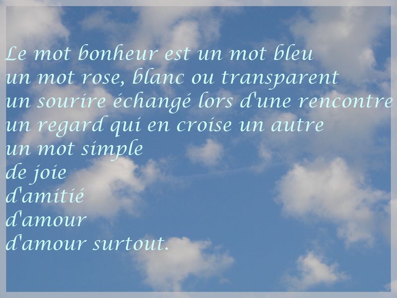 un poeme de rencontre