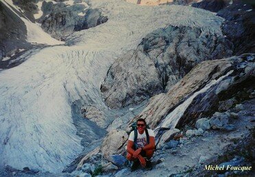 966) Rando pédestre vers le glacier blanc (Ecrins)