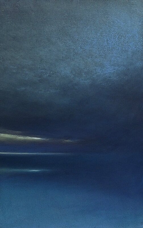Horizon elevation 44 janv 2016, pastel 32 x 48 cm